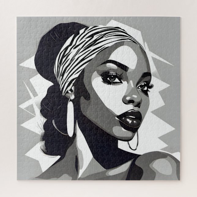 Puzzle Retrato de una mujer negra (Vertical)