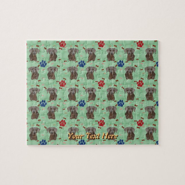 Puzzle Retrato de Weimaraner (Horizontal)