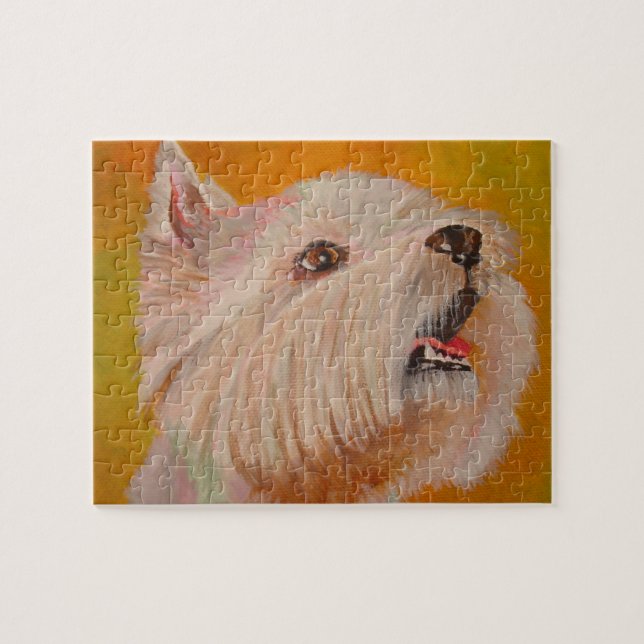Puzzle Retrato de West Highland White Terrier (Horizontal)