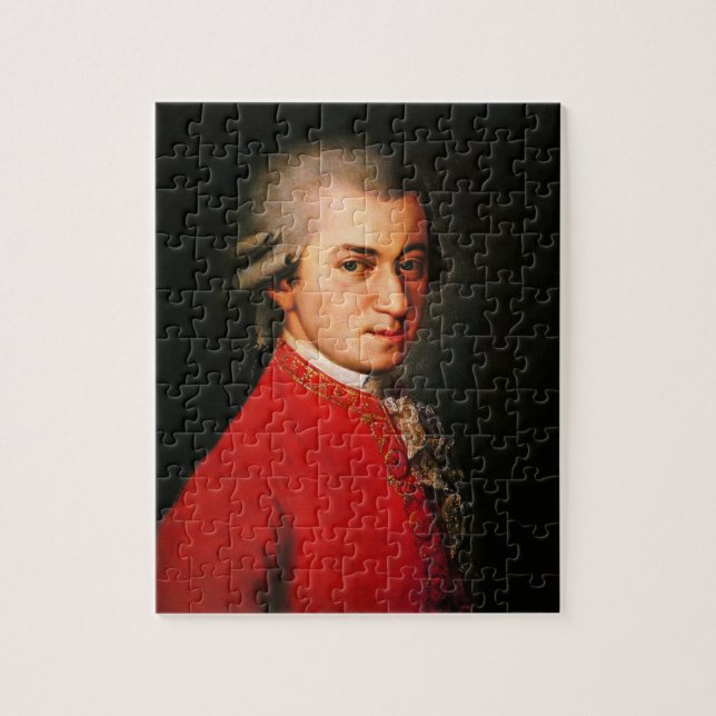 Puzzle Retrato de Wolfgang Amadeus Mozart (Vertical)