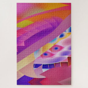 Puzzle Retrato de Wombott - Arte abstracto de Ken Gage