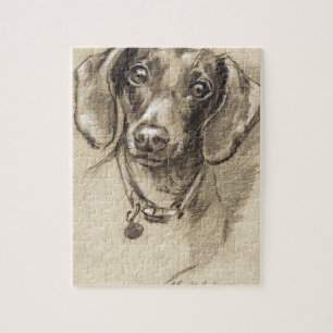 Puzzle Retrato del Dachshund