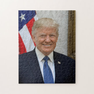 Puzzle Retrato del presidente de la Casa Blanca Donald Tr