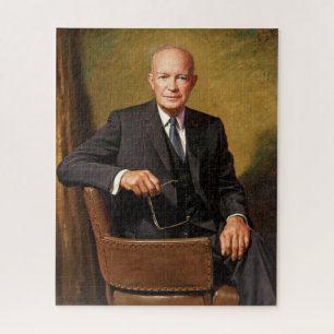 Puzzle Retrato del presidente estadounidense Dwight Eisen