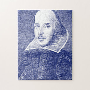 Puzzle Retrato del Primer Folio de Shakespeare Arte Liter
