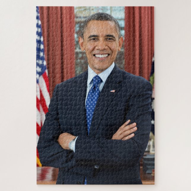 Puzzle Retrato del segundo mandato del presidente Barack  (Vertical)