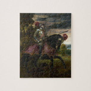 Puzzle Retrato ecuestre de Charles V por Titian