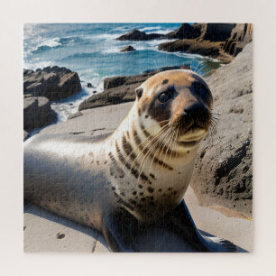 Puzzle Retrato en primer plano de una foca