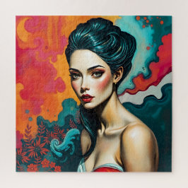 Puzzle Retrato Fantasy Woman