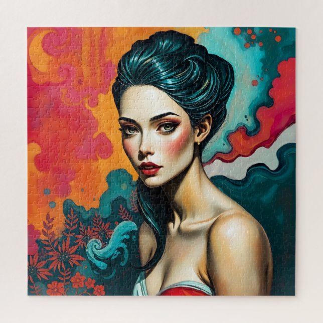 Puzzle Retrato Fantasy Woman (Vertical)