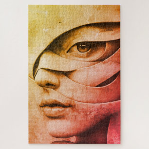 Puzzle Retrato Femenino Abstracto Contemporáneo