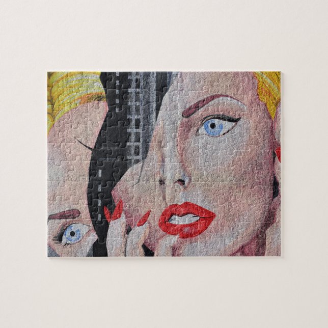 Puzzle Retrato femenino de Wall Street Art (Horizontal)