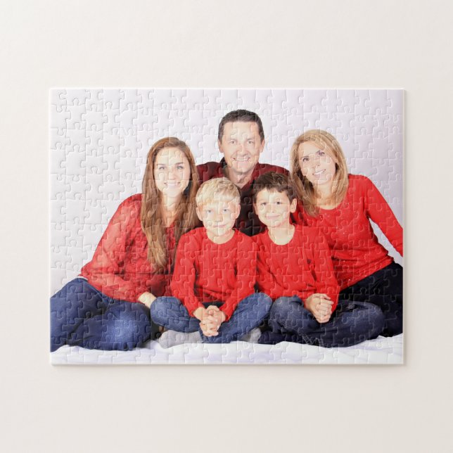 Puzzle Retrato fotográfico de familia personalizado (Horizontal)