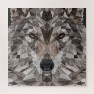 Puzzle Retrato geométrico de Lone Wolf