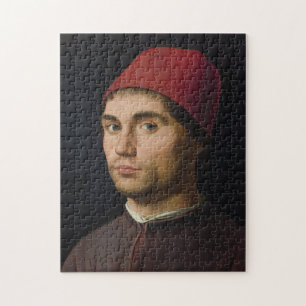 Puzzle Retrato Hombre Antonello Messina pintar vintag de