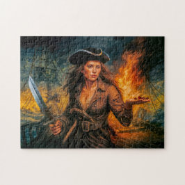 Puzzle Retrato legendario de la pirata Anne Bonny