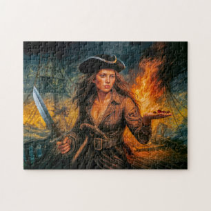 Puzzle Retrato legendario de la pirata Anne Bonny