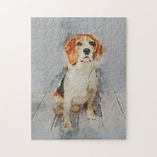 Puzzle Retrato lindo del beagle