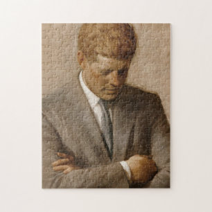 Puzzle Retrato Oficial de John F Kennedy