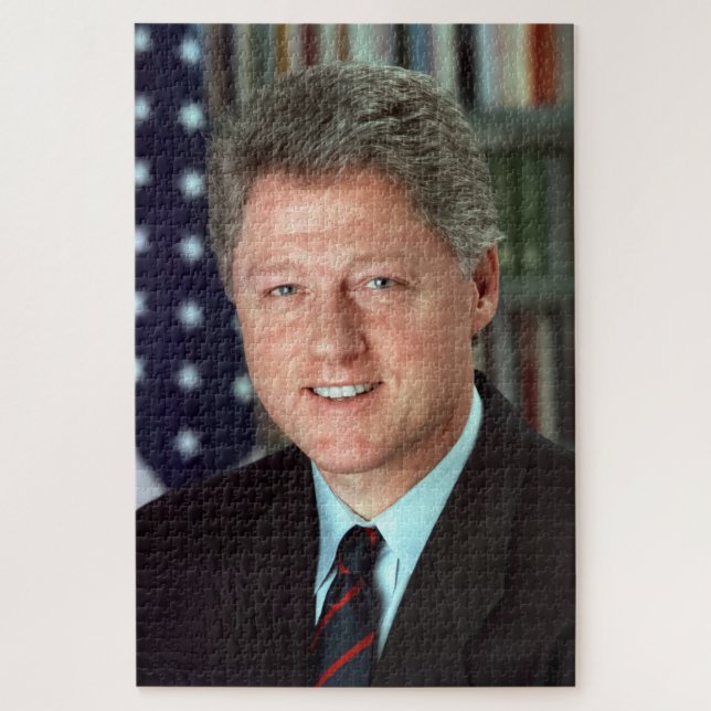 Puzzle Retrato oficial del presidente Bill Clinton 20 x 3 (Vertical)