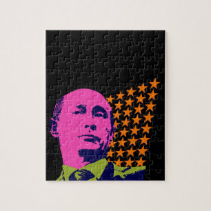 Puzzle Retrato Pop Art de Putin Rosa