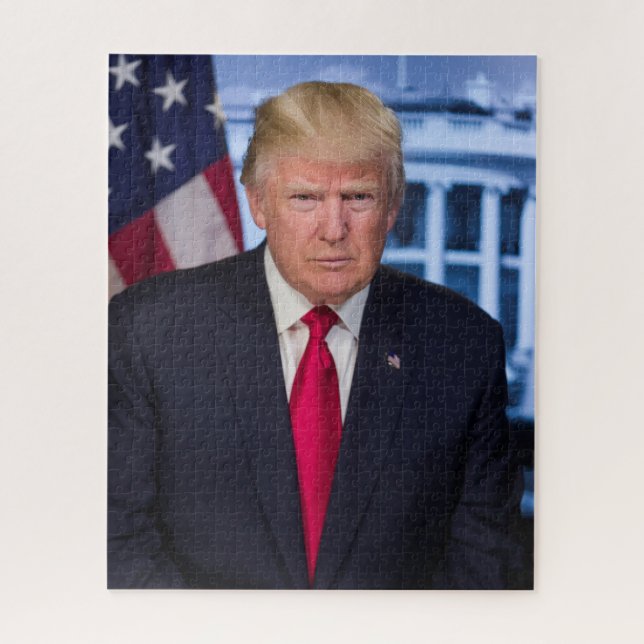 Puzzle Retrato presidencial oficial de Donald Trump (Vertical)