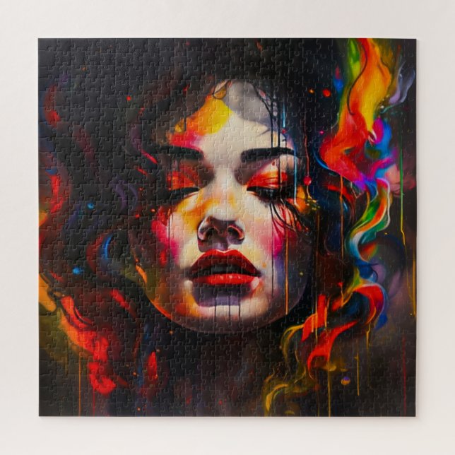 Puzzle Retrato Surrealista Audaz (Vertical)