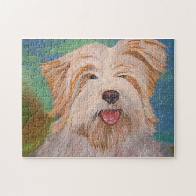 Puzzle Retrato Terrier Mascota arte de perro (Horizontal)