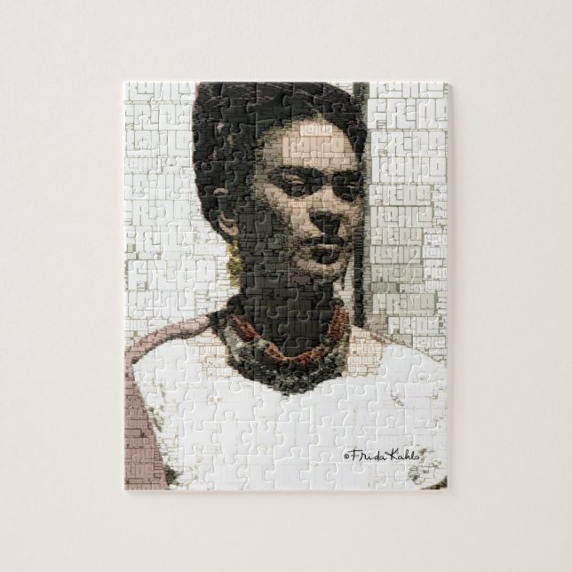 Puzzle Retrato textil de Frida Kahlo (Vertical)