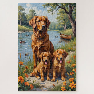 Puzzle Retriever de Tolling de Río Lily Art