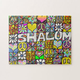 Puzzle Retro 60 Psicodélico Shalom LOVE