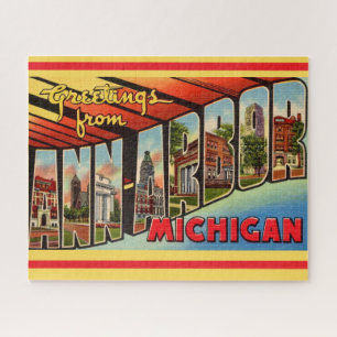 Puzzle Retro Ann Arbor Michigan
