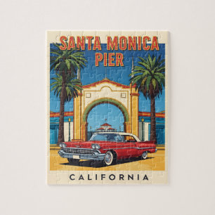 Puzzle Retro California dream Santa Monica Pier