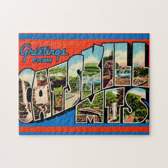 Puzzle Retro Catskill Mtns 11x14 (Horizontal)