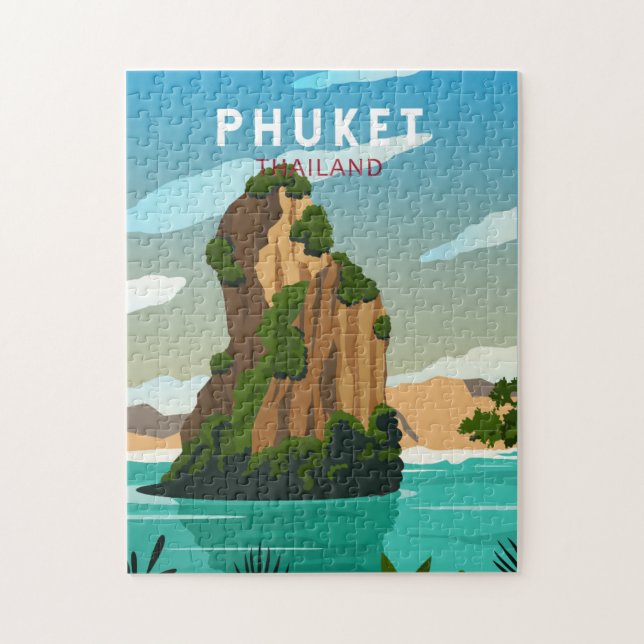 Puzzle Retro de Phuket Thailand (Vertical)