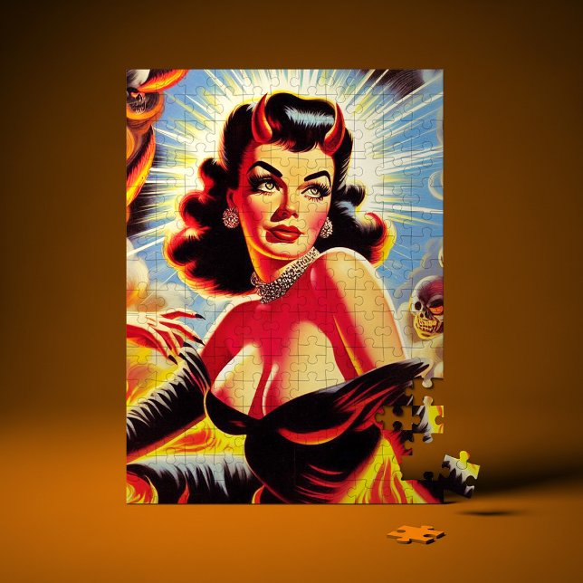 Puzzle Retro Devilish Pinup (Subido por el creador)