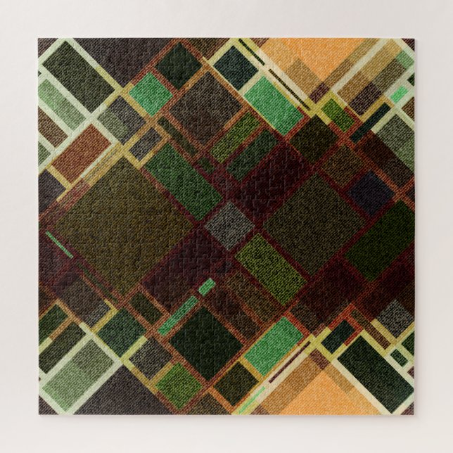 Puzzle Retro Diagonal: Resumen Patrón sin Marea. (Vertical)