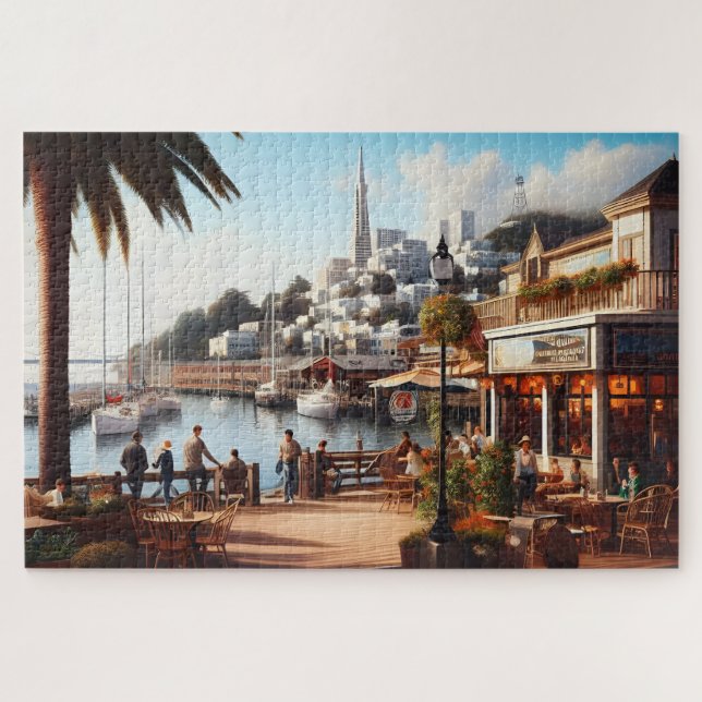 Puzzle Retro ficticio San Francisco (Horizontal)