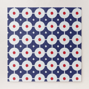 Puzzle Retro Funky Seamless Vintage Design