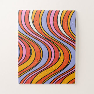 Puzzle Retro Hippie Psychedelic Swirls