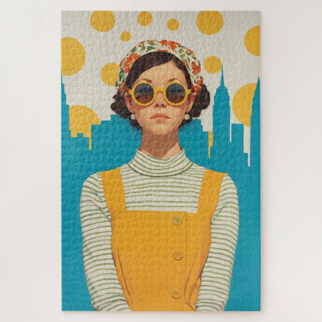 Puzzle Retro New York Sunshine (Vertical)
