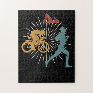 Puzzle Retro vintage Triathlon