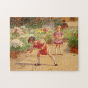 Puzzle Reuniendo flores   Victor Gabriel Gilbert