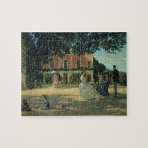 Puzzle Reunión de familia en la terraza en Meric, 1867