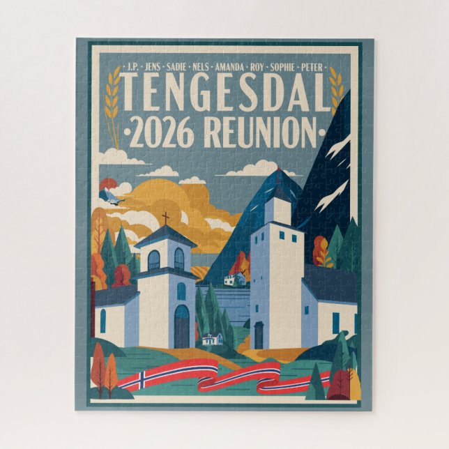 Puzzle Reunión Familiar Tengesdal 2026 (Vertical)