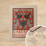Puzzle Revista Vintage Lakeside<br><div class="desc">Revista Lakeside (aproximadamente 1890-1920) | Esta vintage portada de la revista Lakeside de Louise Bancroft Stevens presenta un elegante diseño de pavo real floral, que combina con gusto detalles botánicos con las elegantes siluetas de los pavos reales. Las plumas de cola de los pavos reales fluyen hacia el exterior en...</div>