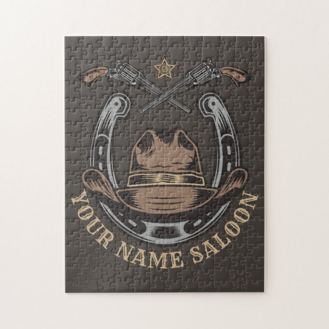 Puzzle Revólver del Oeste Salvaje Herradura Occidental Sa (Vertical)