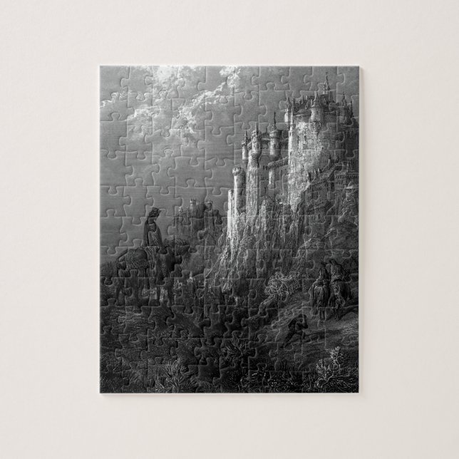 Puzzle Rey Arturo y Camelot por Gustave Doré’ 1868 (Vertical)