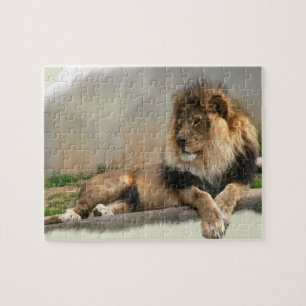 Puzzle Rey de los amantes del león de la selva