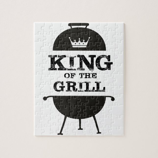 Puzzle Rey Del Grill, Corona Blanca Negra (Vertical)